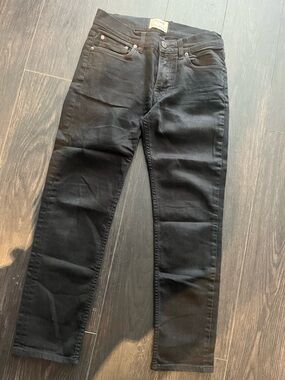 Acne Studios Black Denim Jeans with Branded Patch
